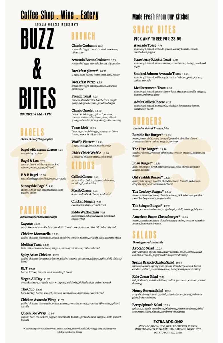 Menu Buzz & Bites Katy-2