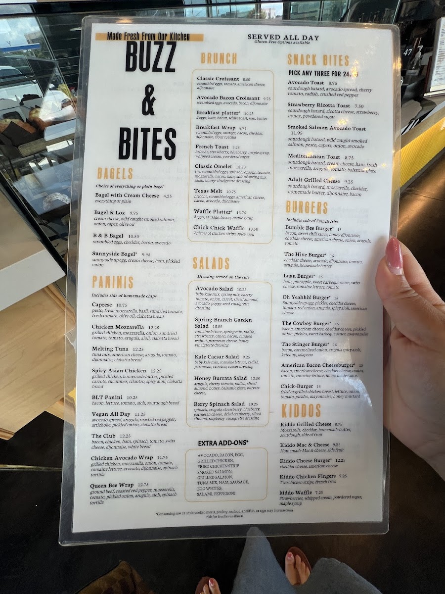 Menu Buzz & Bites Katy-5