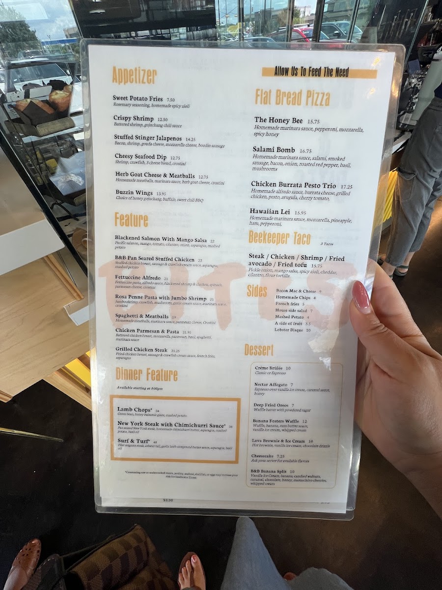 Menu Buzz & Bites Katy-8